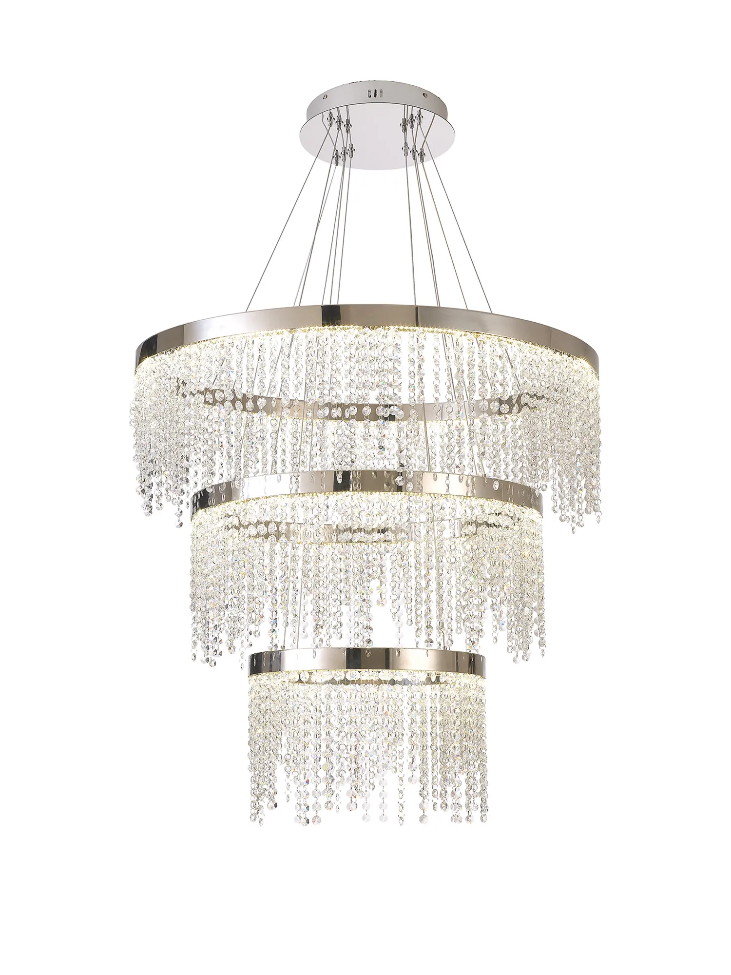 Bano Crystal Ceiling Lights Diyas Tiered Crystal Fittings